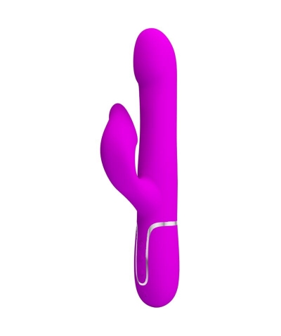 VIBRADOR RABBIT PERLAS VIOLETA Vibromasseur double stimulateur avec de multiples fonctions