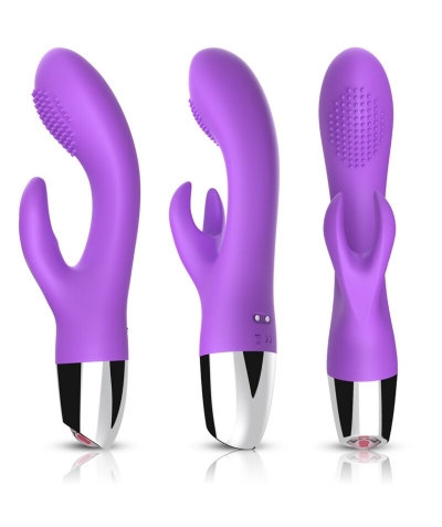 VIBRADOR RABBIT VIOLETA Vibromasseur ergonomique et submersible avec plusieurs modes.