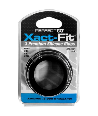 XACT FIT 3 XS Kit perfectfit xact fit 3 anneaux en silicone - 3,5 cm, 4 cm et 5 cm