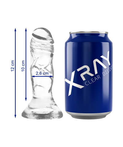 XRAY CRISTAL SMALL Dildo réaliste transparent : plaisir doux et ferme