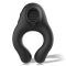 ANNEAU VIBRATEUR EN SILICONE 3 MOTEURS RECHARGEABLE NOIR - O