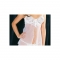 Jolie nuisette en micro tulle blanc avec soutien-gorge en de