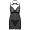 ENSEMBLE BINELLA BABYDOLL + THONG NOIR nº2