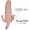 BRAVE MAN FUNDA PENE ANAL Y CLITORIS VIBRADOR 16.5 CM NATURA