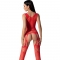 BS099 BODYSTOCKING ROUGE TAILLE UNIQUE nº1