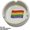 Cendrier rond drapeau lgbt 8 mm