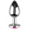 CHIC DESIRE -  PLUG ANAL METAL COULEUR ROSE TAILLE L 4 X 9CM