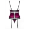 OBSESSIVE 861-SEG SET AND THONG BORDEAUX nº3