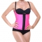 Corset en latex fuchsia