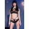 CR 4428 SOUTIENS-GORGE & PANTIES NOIR S/M nº4