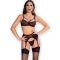 CR 4693 SET QUATRE PIÈCES ROSE/NOIR XL nº8