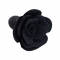 FETISH - PLUG ANAL EN SILICONE ROSE NOIR nº3