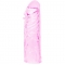 FUNDA ROSA  PENE SILICONA ESTIMULANTE 13CM nº14