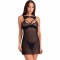 KROLINA LC 90734 CHEMISE + STRING NOIR L/XL