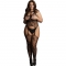 Le désir - bodystocking jarretelles dentelle col rond - body de cuerp