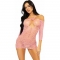 Leg avenue - mini robe résille et dentelle - rouge