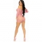 Leg avenue - mini robe résille et dentelle - rouge