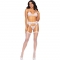 Leg avenue soutien-gorge, porte-jarretelles et string - blan