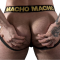 MACHO - MX25AC JOCK CUIR JAUNE L nº1