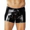 Boxer power homme effet latex noir