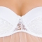 Babydoll de mariage en soie blanche