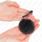 PINCE A METON BOULE EN FAUSSE FOURRURE NOIR 6 CM nº2