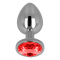 PLUG ANAL AVEC CRISTAL ROUGE 7 CM nº1