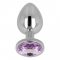 PLUG ANAL AVEC CRISTAL VIOLET 8 CM nº1