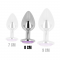 PLUG ANAL AVEC CRISTAL VIOLET 8 CM nº3