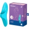 Vibromasseur stimulateur de doigt Satisfyer - bleu.