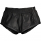 Short polyvalent en cuir - Noir