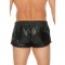 Short polyvalent en cuir - Noir