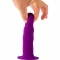 SOLID LOVE PREMIUM RIBBED DILDO 18CM - MORADO nº2