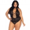 FLORAL DENTELLE CROTHLESS TEDDY GRANDE TAILLE