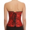 Corset mince rouge