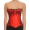 Corset mince rouge