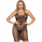 Leg Avenue Mini Robe Multi Net - Noir