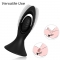 VIBRATEUR & PLUG ANAL SILICONE NOIR nº1