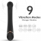 VIBRATEUR FALT HEAD SILICONE NOIR