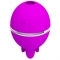 VIBRATEUR ROND EN SILICONE GEMINI BALL VIOLET nº1