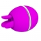 VIBRATEUR ROND EN SILICONE GEMINI BALL VIOLET nº4