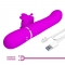 VIBRATEUR MULTIFONCTION LAPIN 4 EN 1 PAPILLON FUCHSIA nº8