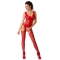 BODYSTOCKING  WOMAN BS046 - ROUGE TAILLE UNIQUE