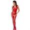 BODYSTOCKING  WOMAN BS052 - ROUGE TAILLE UNIQUE