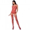 BODYSTOCKING  WOMAN BS067 - ROUGE TAILLE UNIQUE