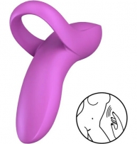 SATISFYER BOLD LOVER FINGER VIBRATOR PURPLE