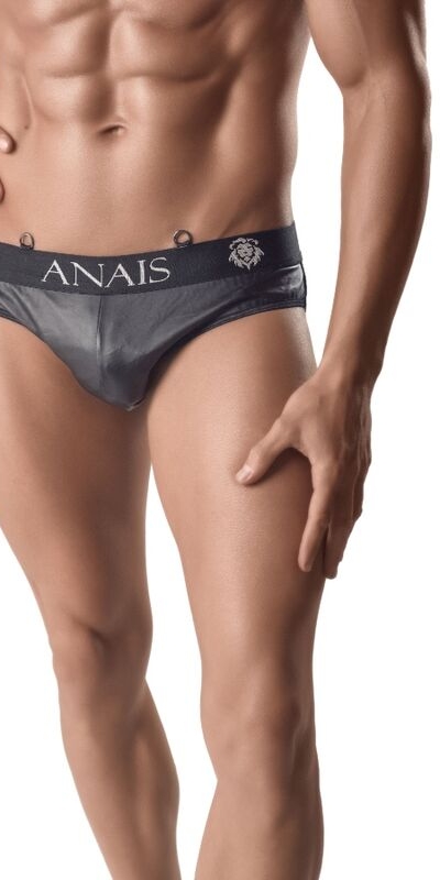 ANAIS MEN   Slip sexy en cuir noir