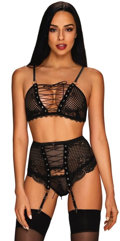 BASITTA Ensemble de lingerie noire basitta extraordinaire