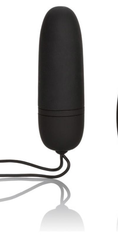 BULLET REMOTE  VIBRATING Vibromasseur en silicone avec télécommande noire