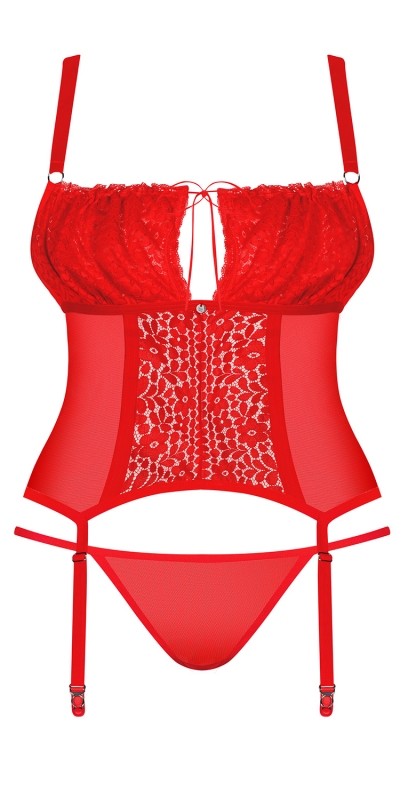 BLOSSMINA  ENHANCER Corset et string en ensemble de lingerie avec porte-jarretelles.